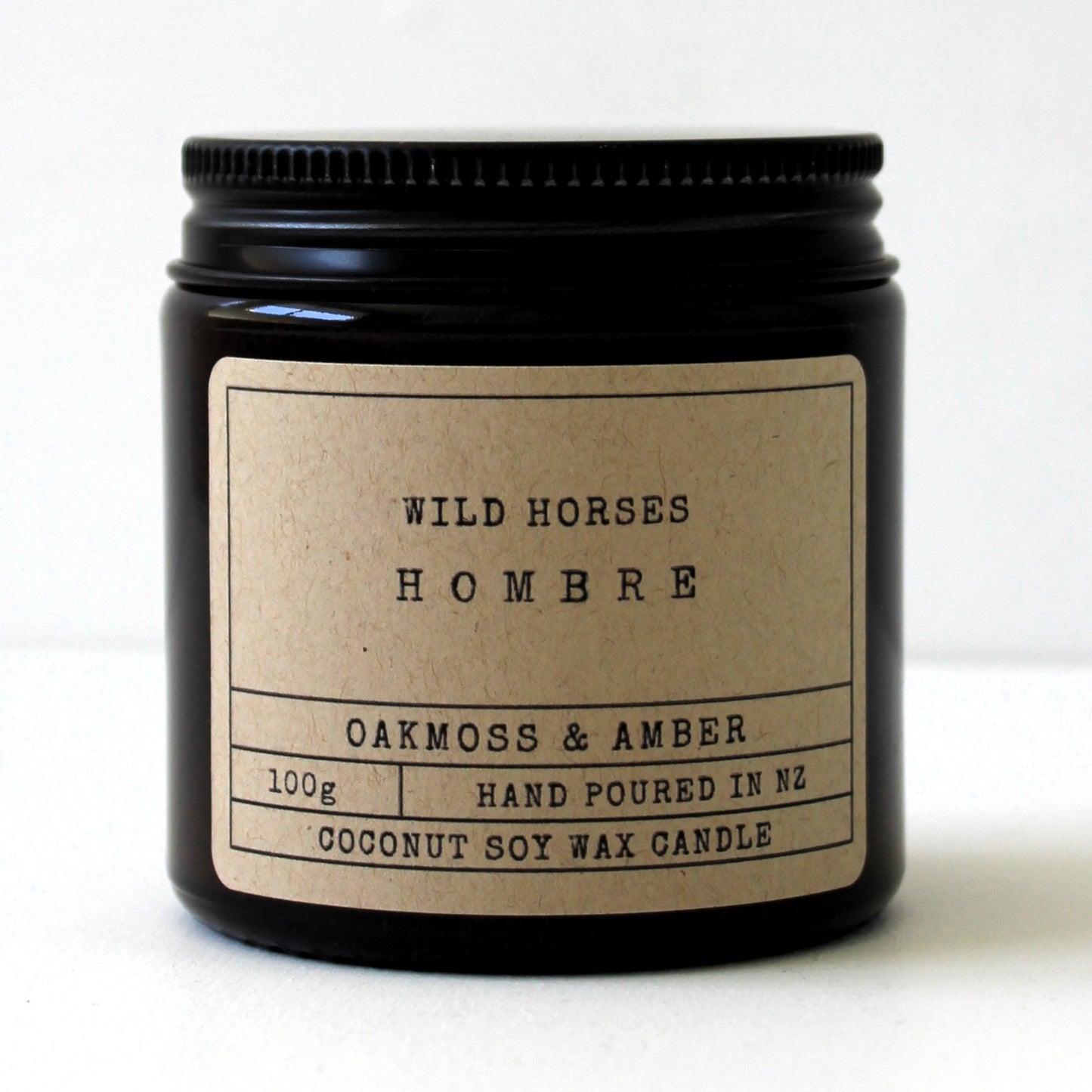 Hombre: Oakmoss & Amber - 100g Candle