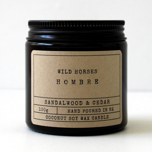 Hombre: Sandalwood & Cedar - 100g Candle