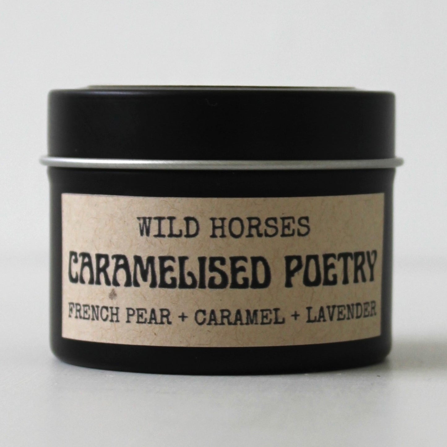 Caramelised Poetry - Mini Tin Candle