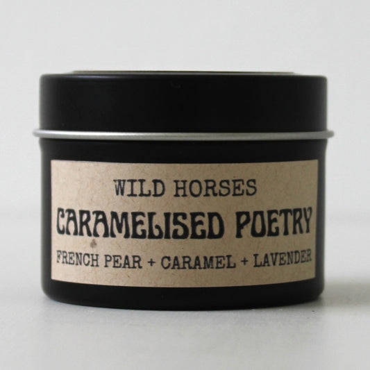 Caramelised Poetry - Mini Tin Candle